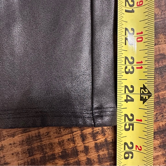 EUC - Spanx Faux Leather Leggings - Picture 4 of 8